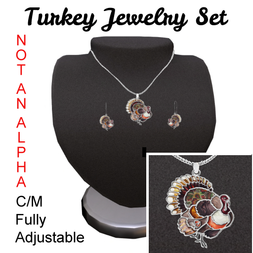 Turkey Pendant Jewelry Set