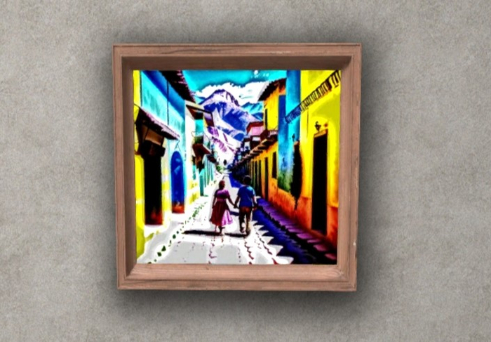 WALKING THROUGH THE OLD TOWN - MAINS ART