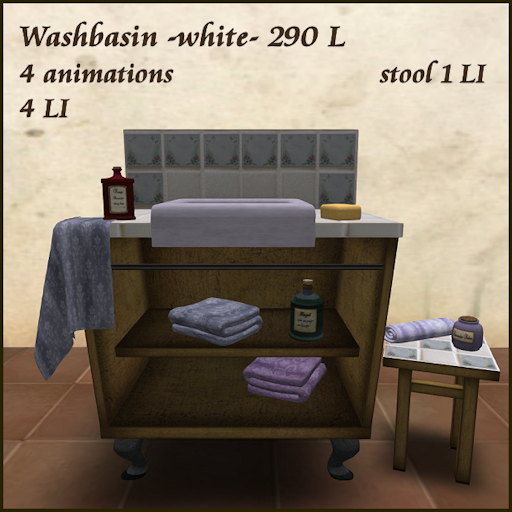 white_washbasin, bathroom sink, with animations.