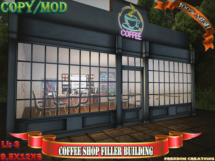 Coffee shop filler building-Freedom creations