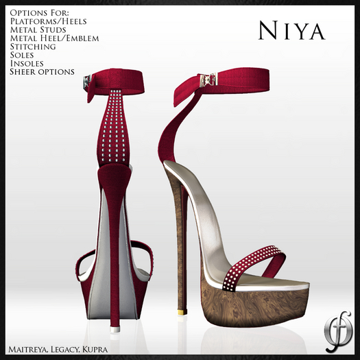 SALE! Felicity - Niya Stilettos (Suede-Red) Shoes Platform High Heels Maitreya Legacy Kupra