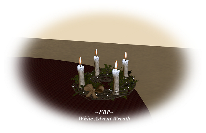 ~FBP~White Advent Wreath