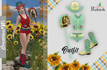 C\W Outfit Cowboy Yellow Mint Rebirth