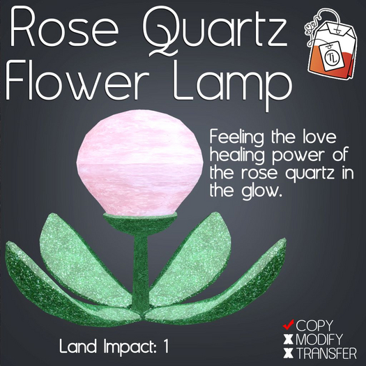 ~TL~ Rose Quartz Flower Lamp