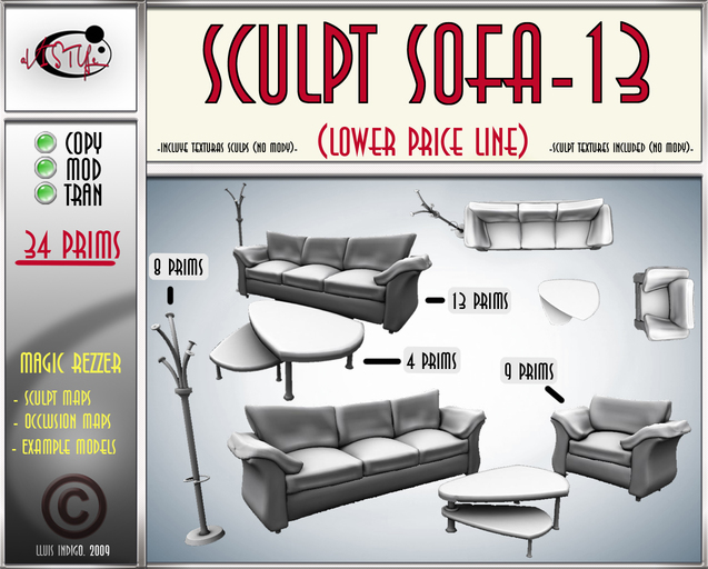 Sculpt sofa 13(box) by **aVISTYLe** (Low Price Line) - for FULL PERM !!