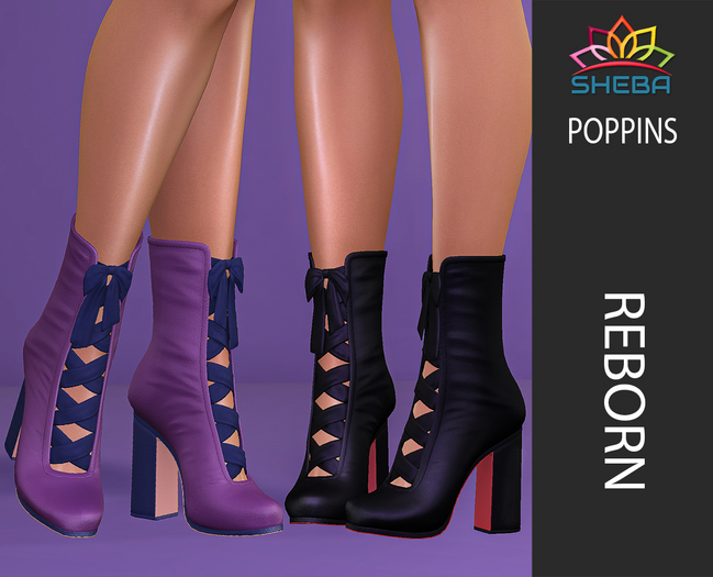 Poppins Ankle Ribbon Boots (Fatpack) ~ Reborn