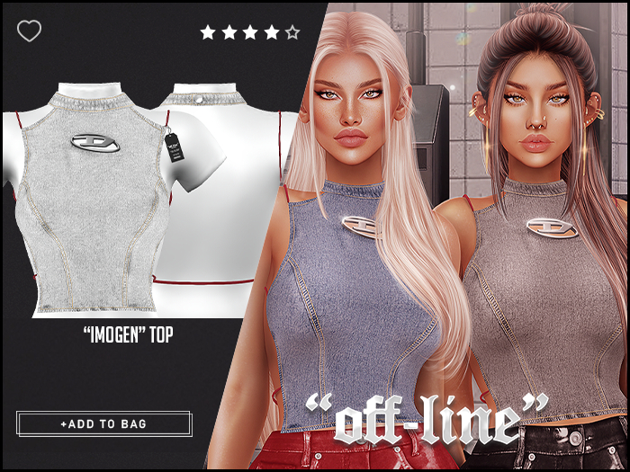 "Off-Line" x "Imogen" Top / White