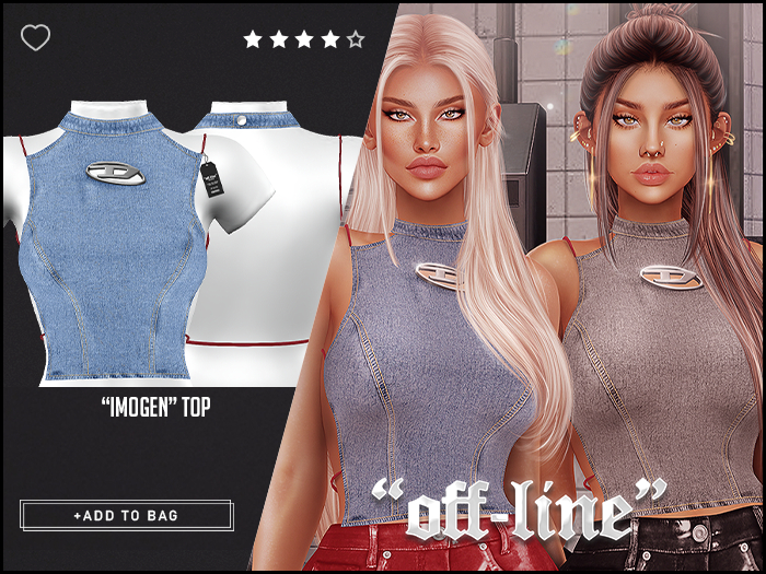 "Off-Line" x "Imogen" Top / Denim