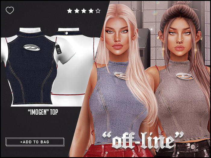 "Off-Line" x "Imogen" Top / Dark Blue