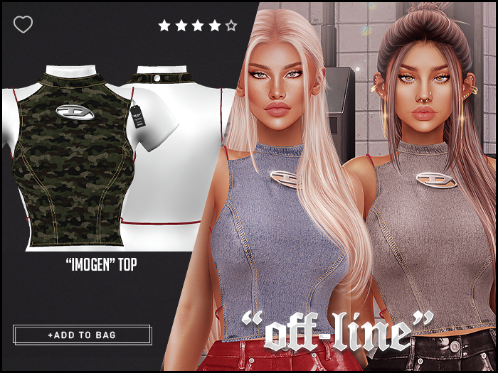 "Off-Line" x "Imogen" Top / Camo