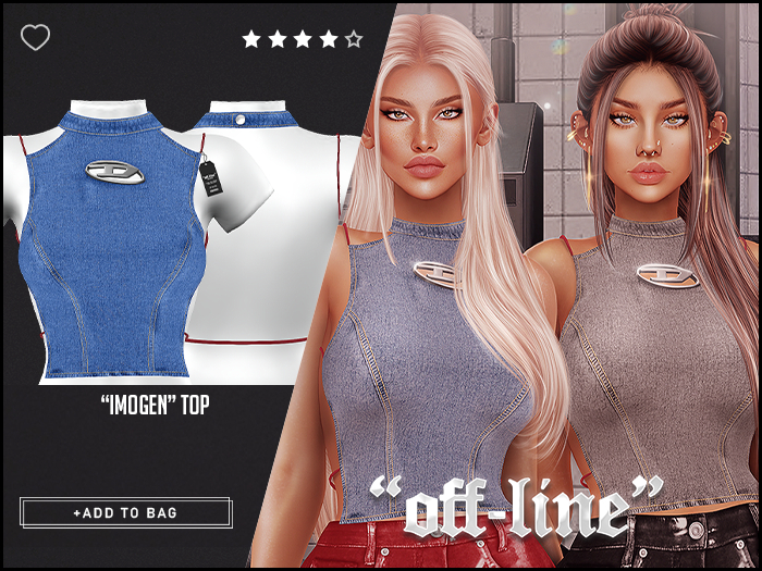 "Off-Line" x "Imogen" Top / Blue