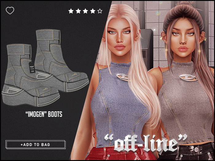 "Off-Line" x "Imogen" Boots / Smoke