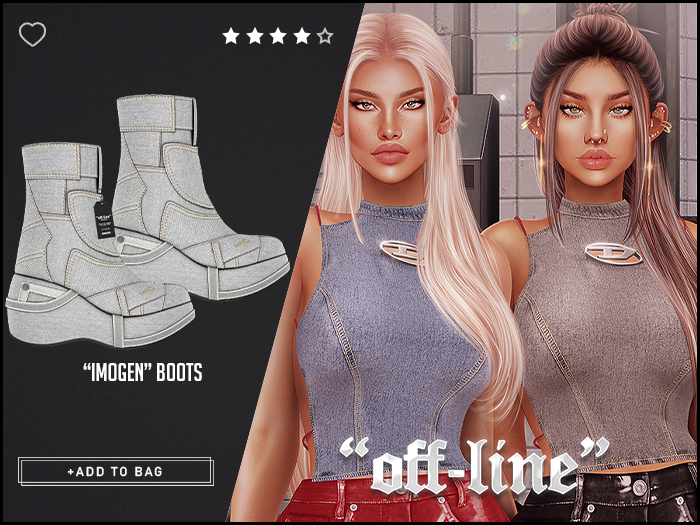 "Off-Line" x "Imogen" Boots / Silver
