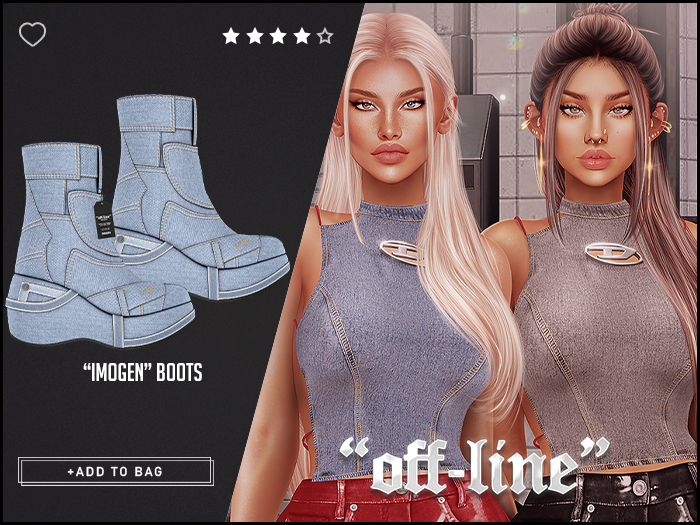 "Off-Line" x "Imogen" Boots / Ice