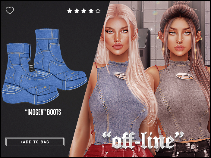 "Off-Line" x "Imogen" Boots / Blue