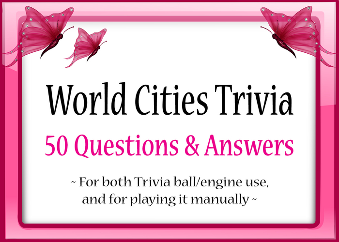 *Butterflies & Unicorns* ~ World Cities Trivia (Unpack)