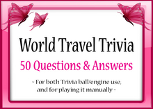 *Butterflies & Unicorns* ~ World Travel Trivia (Unpack)