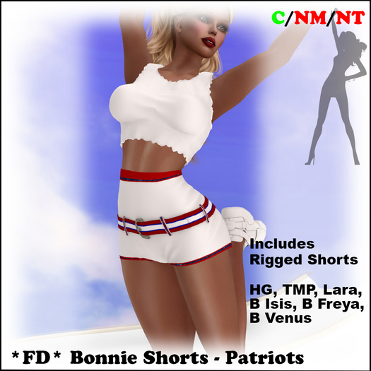 *FD* Bonnie Shorts [Boxed] Patriots