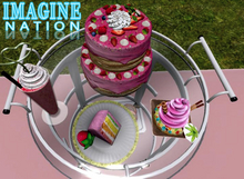 Imagine Berry Rainbow Cake Cart