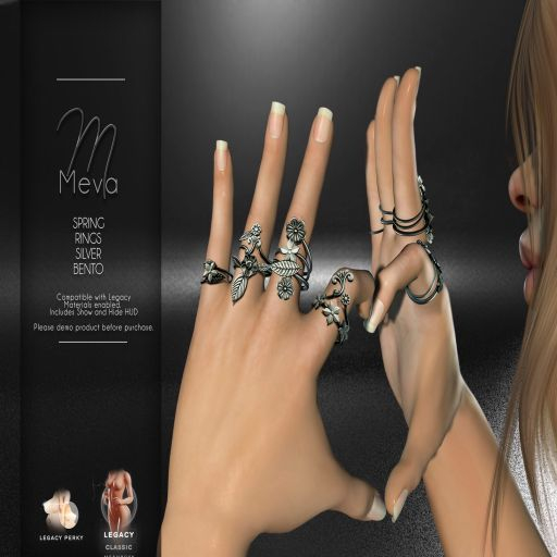 Meva Spring Rings Silver (Legacy) Box [Wear Me]