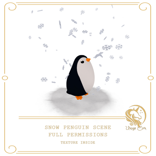 Full Perm Snow Penguin Scene