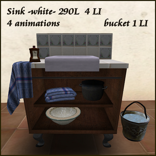 white_sink with bucket and animations