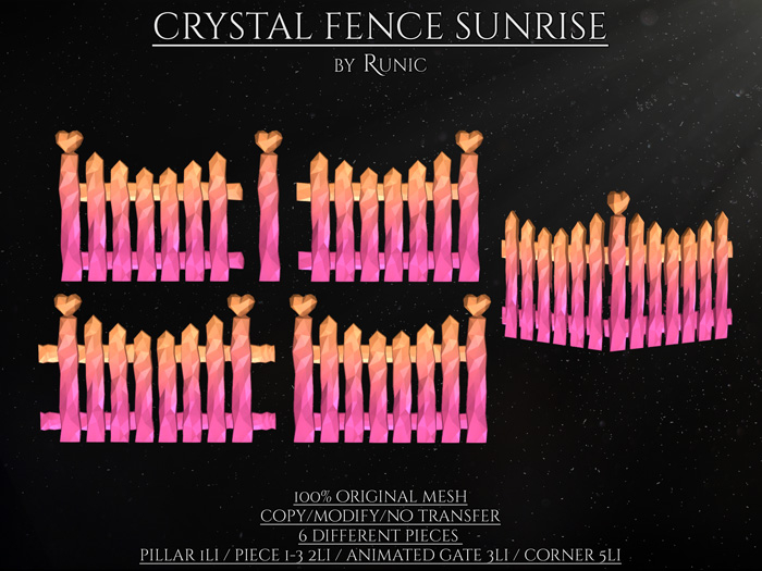 .: Runic :. Crystal Fence Sunrise
