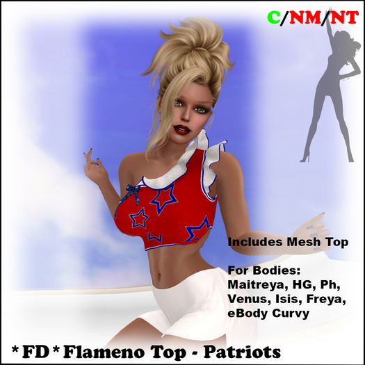 *FD* Flamenco Top [Boxed] Patriots