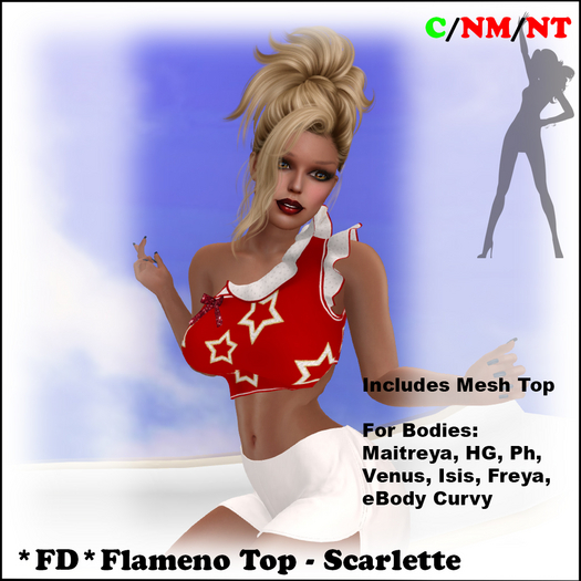 *FD* Flamenco Top [Boxed] Scarlette