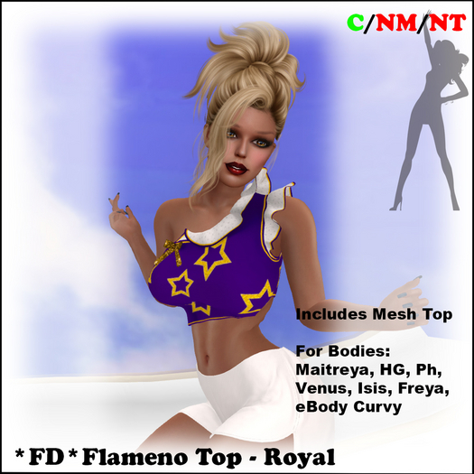 *FD* Flamenco Top [Boxed] Royal