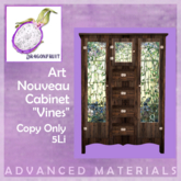 DRAGONFRUIT - Art Nouveau Cabinet  Vines 