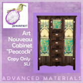 DRAGONFRUIT - Art Nouveau Cabinet  Peacock