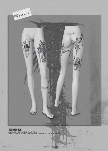 TECHNOFOLK_Slavic Season Tattoo_Legs.