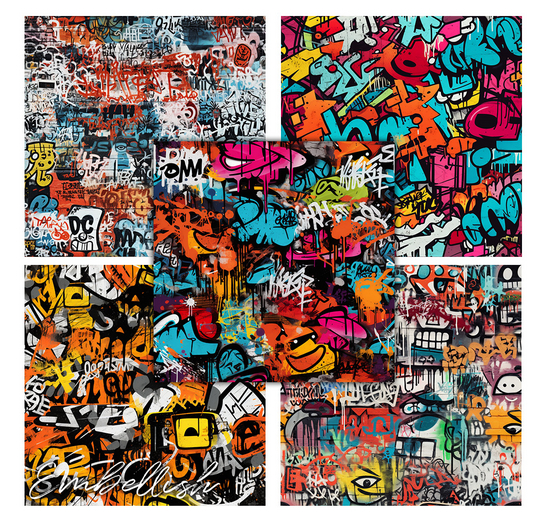 Embellish Graffiti Seamless Textures