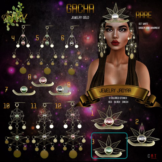 Aseriz -jewelry Jadyra diadem Green -7