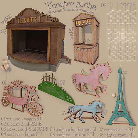 BananaN Theater gacha (boxed) Full Set, 2 Rares, SOI
