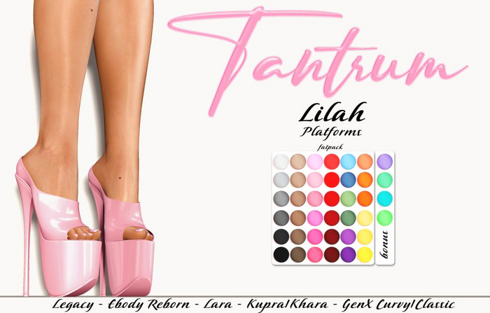 Tantrum - Lilah Platforms - Fatpack 