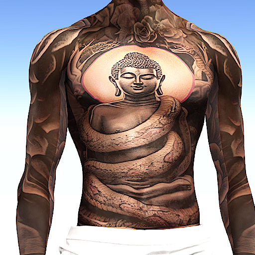 8k Tattoo. *Amazing Quality* Buddha & Snake EVO/EVOX