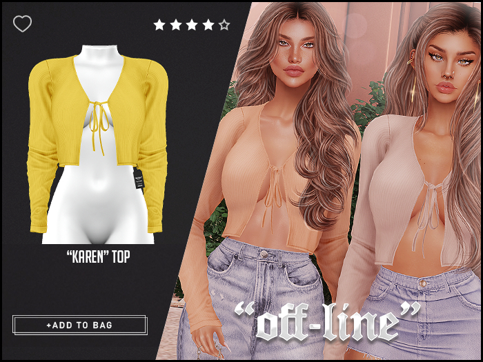 "Off-Line" x "Karen" Top / Lemon