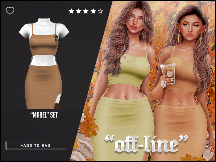 "Off-Line" x "Mabel" Set / Sand