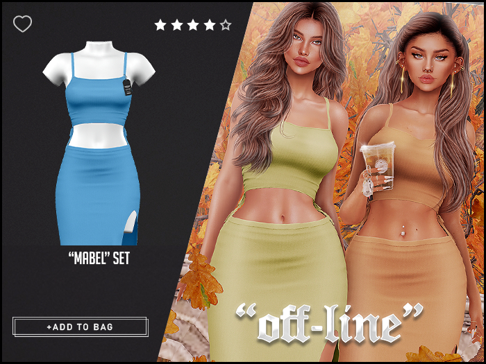 "Off-Line" x "Mabel" Set / Blue