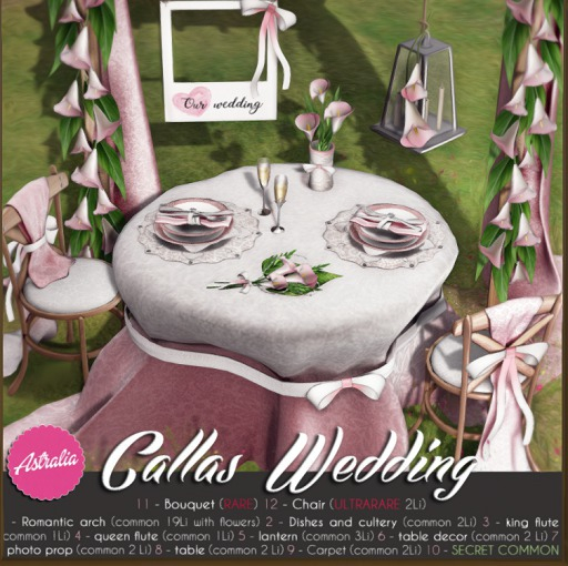 Astralia - Callas wedding (Bride Bouquet) RARE