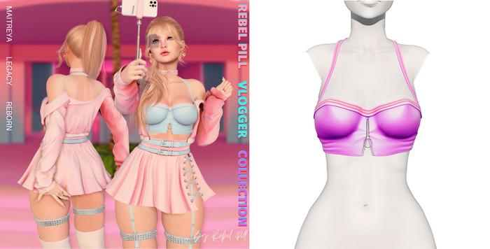 Rebelpill - Vlogger Collection Top Purple