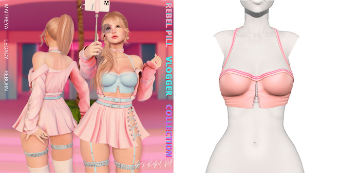 Rebelpill - Vlogger Collection Top Peach