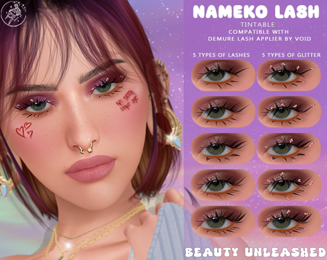 Beauty.Unleashed Nameko Lashes (Demure Lashes)