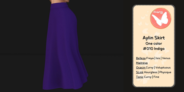 Wendy1435SL | Aylin Skirt Basics | #010 Indigo 