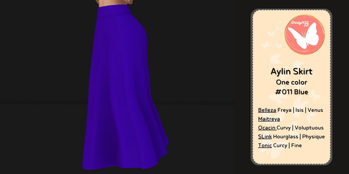 Wendy1435SL | Aylin Skirt Basics | #011 Blue 