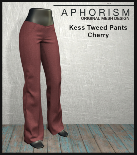 !APHORISM! - Kess Tweed Pants Cherry