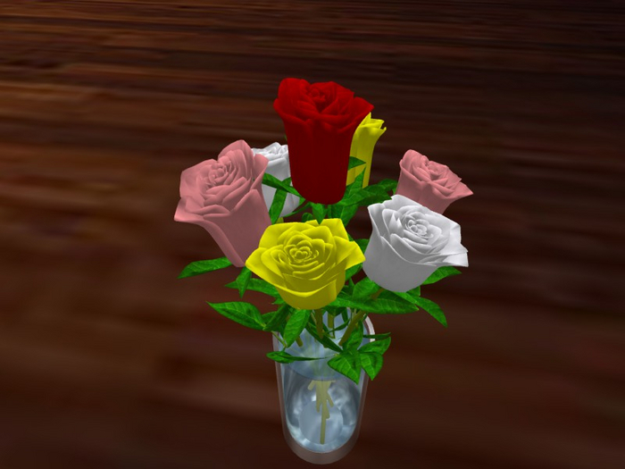 TM Vase of Roses
