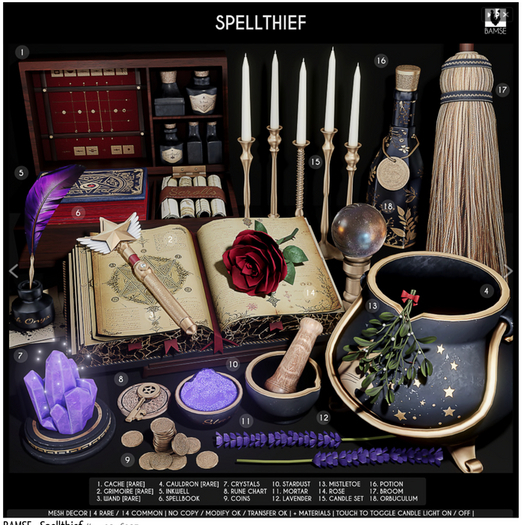 15. BAMSE : Spellthief - Candle set